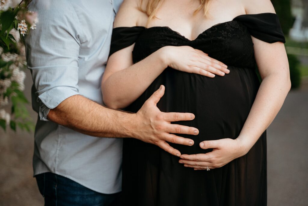 Expecting Parents during their maternity session with Sophie Grace Photography, Spokane maternity photographer